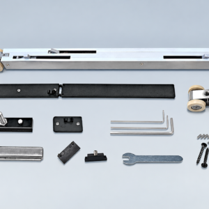 PD11 Minimal-gap pocket door hardware for aluminum door