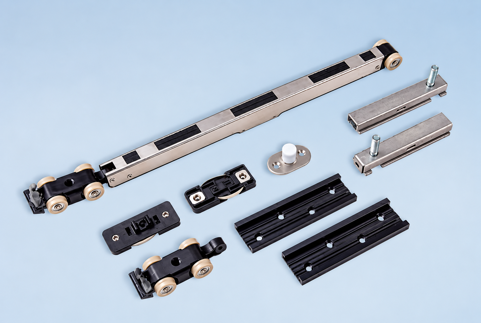 PE06 Premium hanging wheel system for wooden door